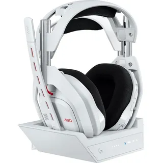 Logitech G Astro A50 Lightspeed Wireless Gaming Headset (Kabellos), Headset, Weiss
