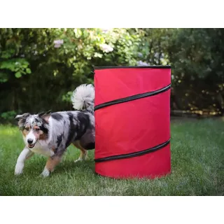 Hoopers Tonne für Hundesport 1 Stück, Hundetraining ohne Sprünge, Agility Barrel, einfacher Pop-Up Aufbau, Aufbewahrungstonne, Gartenabfallsack