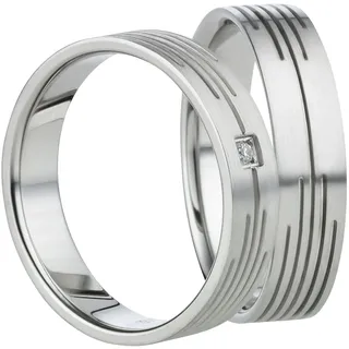 Mabro Partnerringe Verlobungsringe AB814 / AB815 Edelstahl