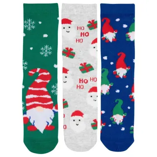 UNITED LABELS Wichtel Santa Weihnachtssocken Winter Sneaker in Mehrfarbig | Gr.: 31-34