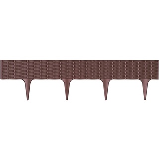 Prosperplast "Ibra" Rasenkante 390x390x18.65 cm in brauner Braun