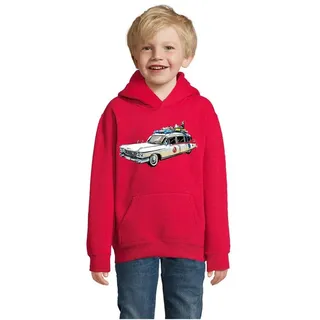 Blondie & Brownie Hoodie Kinder Jungen & Mädchen Ghostbusters Auto Geisterjäger Geister Film mit Kapuze rot 106/116