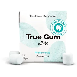 True Gum White Kaugummi, Pfefferminze, zuckerfrei, 21 g