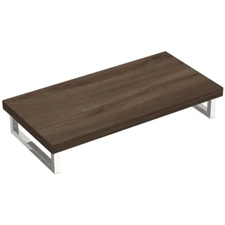doporro Waschtischplatte für Waschbecken Holzplatte Waschtischkonsole Eiche Badezimmer 100 cm x 5 cm x 45 cm