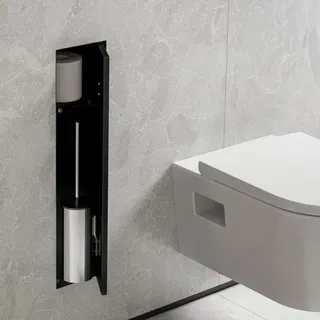 Hansgrohe XtraStoris m Ablage, befliesbarer Tür, matt-schwarz
