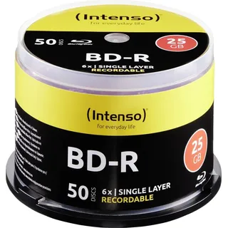 Intenso BD-R 25GB 6x Speed, Cakebox