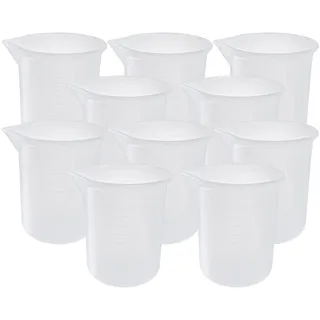 XNJIHWA 10 Stück Mehrzweck-Silikon-Messbecher Silikon-Becher für Harz 100ml für Antihaft-Mischbecher DIY-Harz Klebewerkzeuge & Backen zu Hause