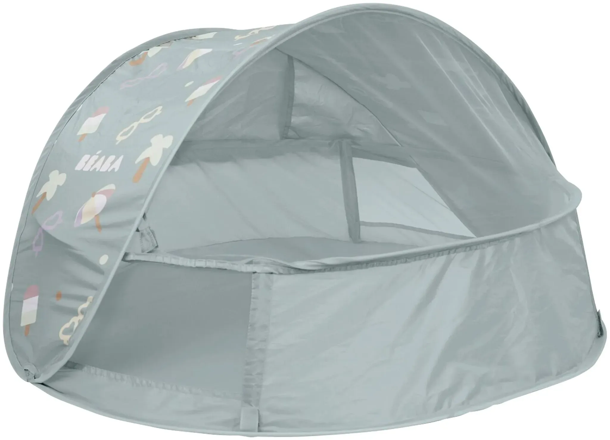 Beaba Strandmuschel UV-Zelt Breezynest, grau