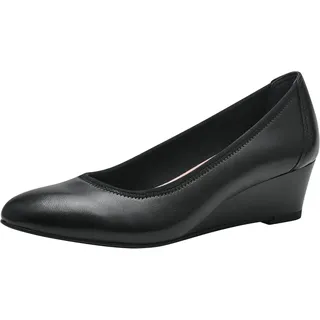 TAMARIS Damen Pumps Leder schwarz 38