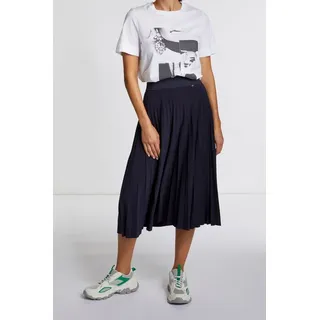 RICHROYAL Plisseerock mit elastischem Bund blau 36