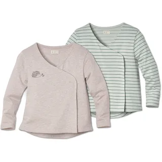 Tchibo - 2 Baumwoll-Jersey-Wickeljacken - Herren - Gr. 98/104 - hellgrün