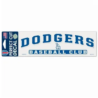 WinCraft Wanddekoobjekt MLB Perfect Cut Aufkleber 8x25cm Los Angeles Dodge bunt