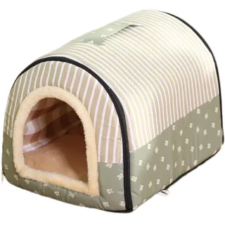 Pevfeciy Hundehöhle Hundehaus kleine Hunde Hundehaus drinnen Indoor, Hundehütte Stoff, Katzenhaus Winterfest, Kuschelhöhle Hund, Schlafhaus Haustierhaus zuhause,11,M