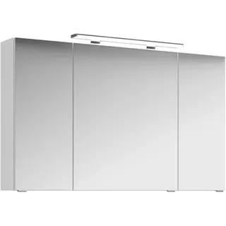 120,5 cm weiß hochglanz LED-Aufsatzleuchte