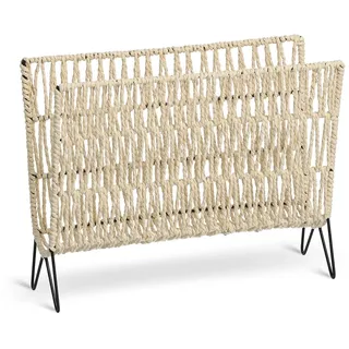 Zeller Zeitungsständer Boho, Eisen/Papier, ca. 38 x 15 x 30 cm,