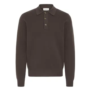 CASUAL FRIDAY Longsleeve CASUAL FRIDAY "Strickpullover CFAbel", Herren, Gr. S, braun (demitasse), Obermaterial: 39% Baumwolle CO. 34% Polyester PES. 27% Viskose CV., Shirts