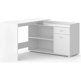 Vicco Eckschreibtisch Noira, 135 x 77 cm mit Schublade