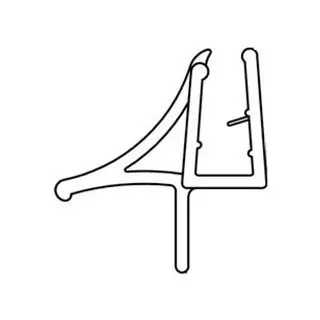 DUSCHOLUX Wasserabweisprofil für Magic Plus 250313200000990, Ersatzteile,