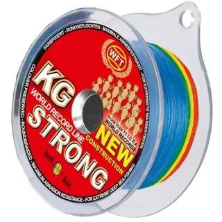 WFT Angelschnur WFT KG Strong Multicolor 0,22mm 32kg - 540m geflochtene Schnur, (540-St)