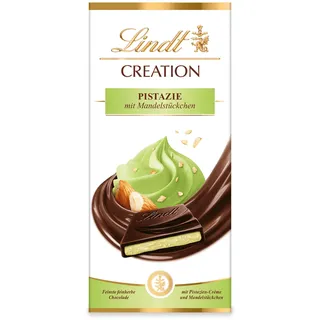 Lindt Schokolade Creation Pistazie | 7 x 148 g Tafel | Feinste feinherbe Schokolade mit Pistazien-Crème und Mandel-Stückchen | Schokoladentafel | Schokoladengeschenk