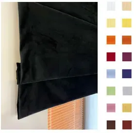 Raffrollo, Raffgardine, schwarz, guenstig nach Maß gefertigt