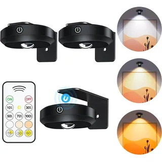 WILLED Kabellose Bildleuchte Fernbedienung LED Licht Spots Wiederaufladbar