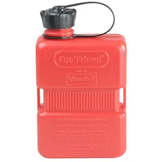 Hünersdorff FuelFriend PLUS 1,0l HD-PE rot, EAN mit schwarzer Verschraubung