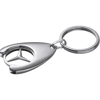 Mercedes-Benz, Schlüsselanhänger, Einkaufschip, Stern - L