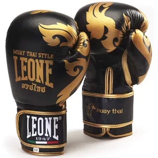 Leone 1947 GN031 Boxhandschuhe, Unisex – Erwachsene, schwarz, 14OZ