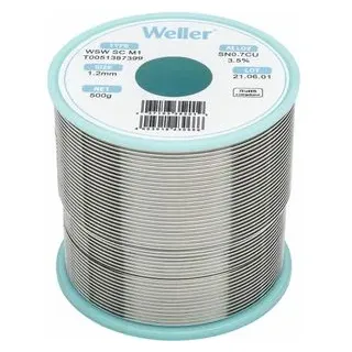 Weller T0051387399 Lötzinn, bleifrei 500g 1.20mm