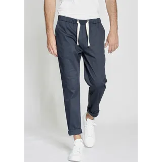 Gang Chinohose "94SANTO JOGGER" Gr. 34, Länge 30, blau (navy), Herren, Web, Obermaterial: 98% Baumwolle, 2% Elasthan, Hosen, Jogger Style mit Gummizug und Tunnelzug-Verschluss