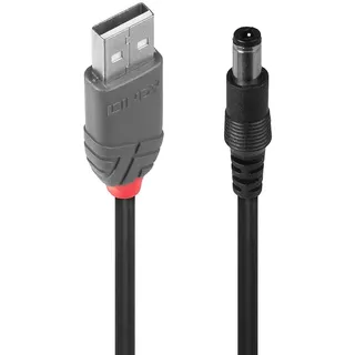 Lindy USB 2.0 USB-A Stecker, DC Stecker 5,5 mm 1.50 m