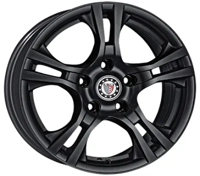 Platin P53 Matt Black 6.5x16 ET 48 5/112 Alufelge Schwarz