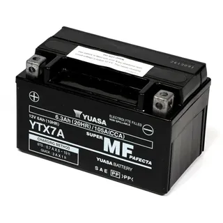 YUASA YTX7A 6Ah Motorradbatterie YTX7A-BS geschlossen