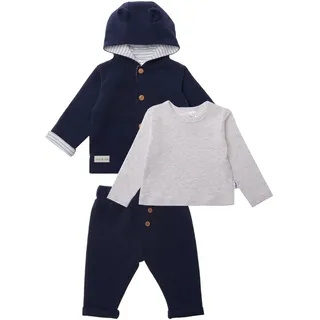 Erstausstattungspaket LILIPUT, Baby, Gr. 68, blau (blau, grau), 100% Baumwolle, casual, KOB Set-Artikel, mit niedlichen Details