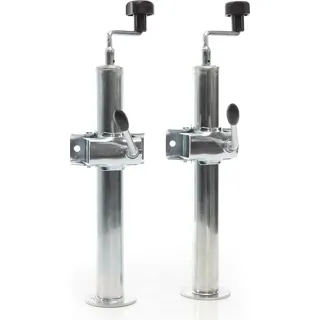 XPOtool Anhängerstütze 2 Stück, höhenverstellbar 510-760 mm, 130 x 90 x 760 mm, Abstellstütze mit 2 Klemmhaltern Ø 48 mm, Anhänger