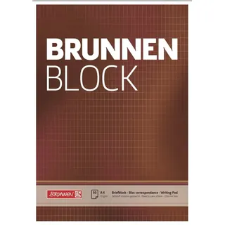 Brunnen Briefblock DIN A4 rautiert