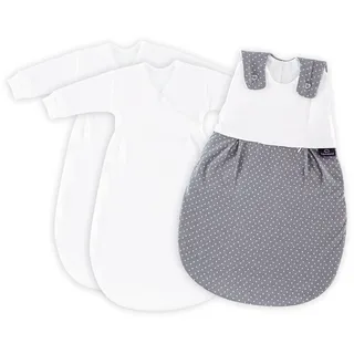 Träumeland LIEBMICH Pünktchen grau 50/56, Weiß, 50/56