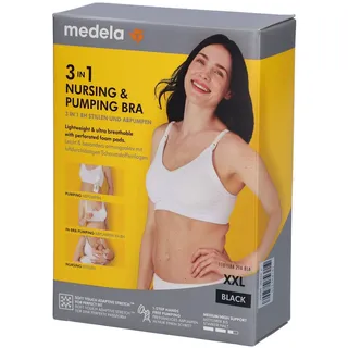 Medela 3in1 nursing & Pumping Bra schwarz XXL