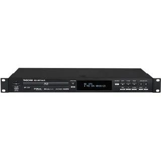 Tascam BD-MP1MK2 Professioneller Rackmount-Blu-ray-Player mit SD- und USB-Wiedergabe