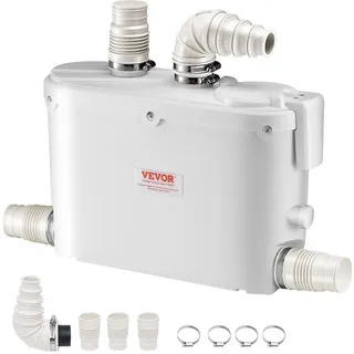 Vevor Hebeanlage 500 W 110 L/min 8 m Förderhöhe mit 4 Wassereinlässen