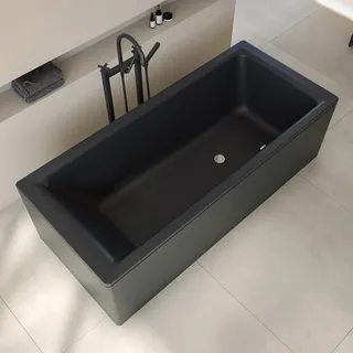SCHÖNER WOHNEN-Kollektion SKAGEN Badewanne 170 x 75 cm, Badewannen, schwarz matt