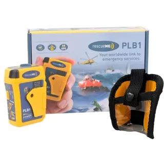 Ocean Signal PLB1 Personenortungsgerät | GPS-Technologie | 406 MHz Notsignal | Kompakt und leicht | Wasserdicht | Programmiert für Großbritannien | Mit Etui