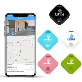 ReFind R4 Mini GPS Tracker für Android und iPhone| Bluetooth smart Tracker Für Schlüssel, Katze, Hund, Geldbörse & Gepäck, Bluetooth Tracker Android & GPS Tracker Katze (Grün)
