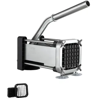 Vevor Pommes Frites Schneider Kartoffelschneider mit 1/2-Zoll-Klinge aus Edelstahl, manueller Kartoffelschneider und Zerkleinerer mit Saugnäpfen, ideal für Kartoffeln Pommes Frites Gurken Gemüse