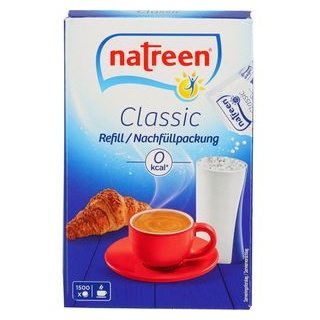 Natreen Süßstoff Classic, Refill, Nachfüllpackung, 1500 Tabletten, 3 Beutel