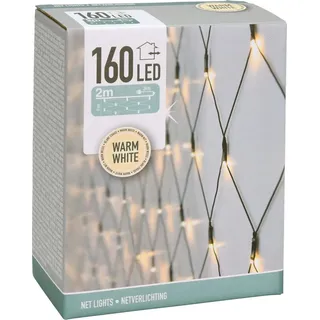 Spetebo LED Lichternetz mit 160 LEDs - warmweiß - für Innen und Außen - 200 x 100 cm