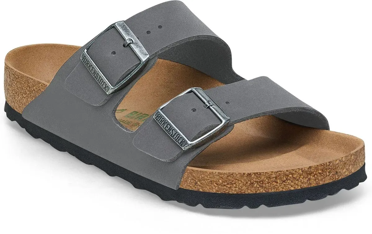 Birkenstock Arizona Birko-florbc Earthy Veg Concrete Gr VEG concrete gray (1547) Schmal 40