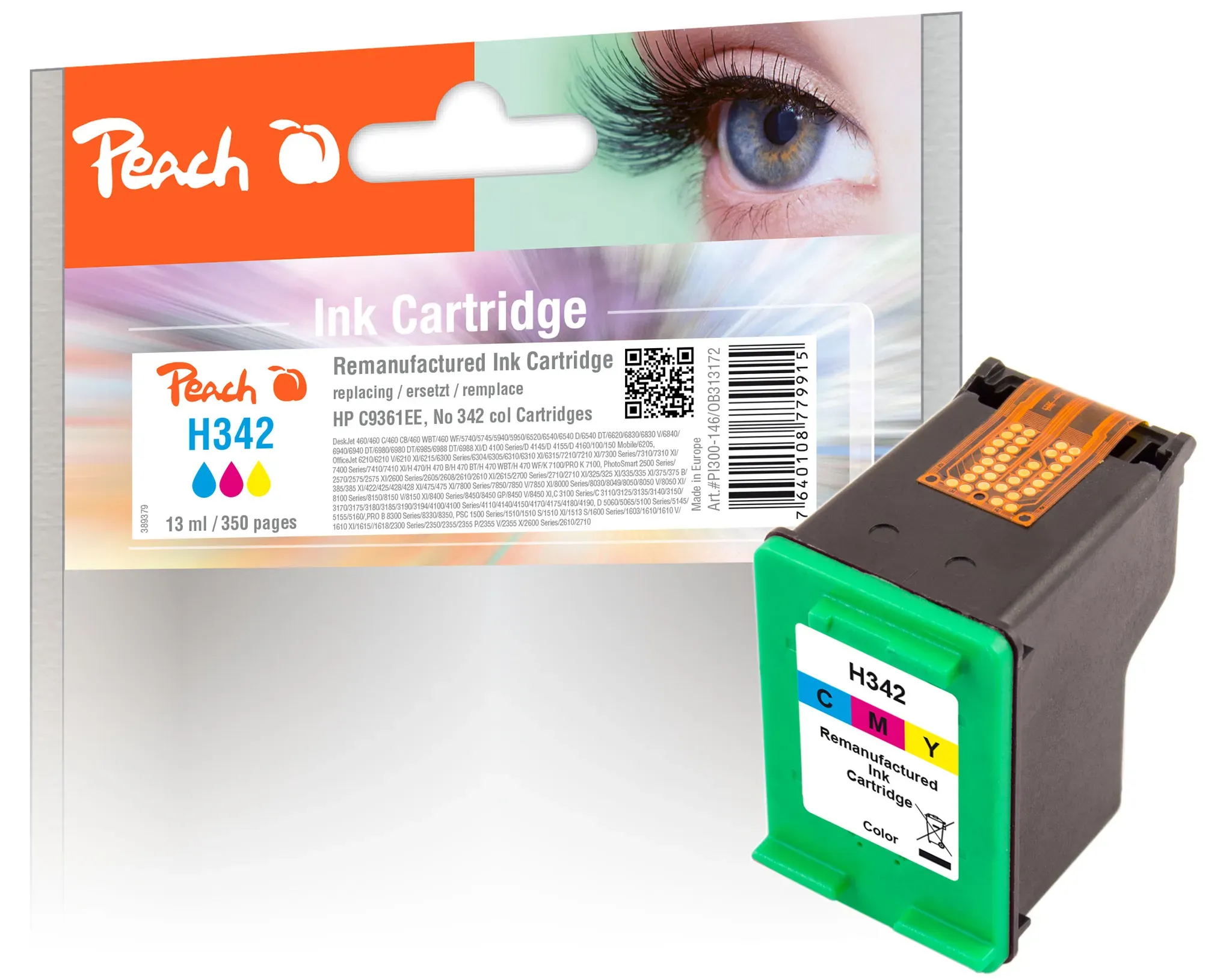 Peach Druckkopf color kompatibel zu HP No. 342, C9361EE