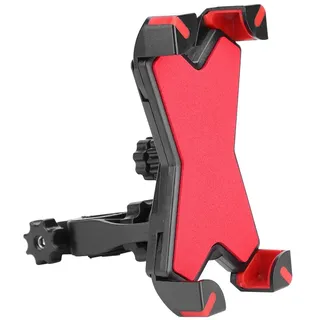 Qukaim Fahrrad Handyhalterung Radfahren Handyhalter Lenker Handyhalterung mit 360 Grad Drehung für Rennrad und Mountainbike, Rot